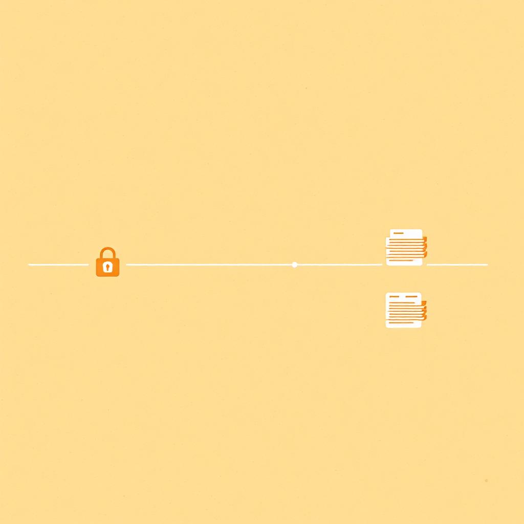 Locked retrieval pipeline diagram, editorial illustration